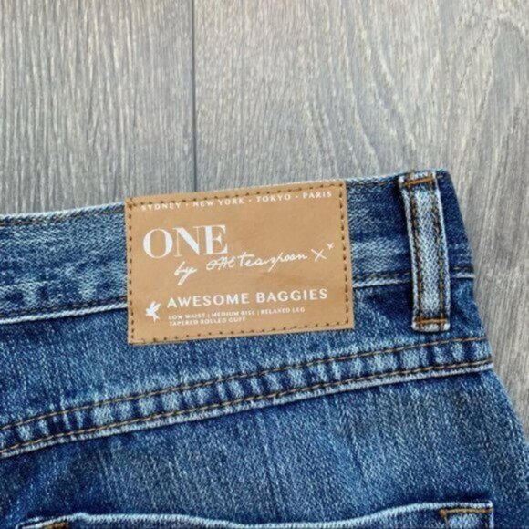 Free People One Teaspoon Awesome Baggie Jeans Distressed Boyfriend Straight leg - Picture 10 of 13